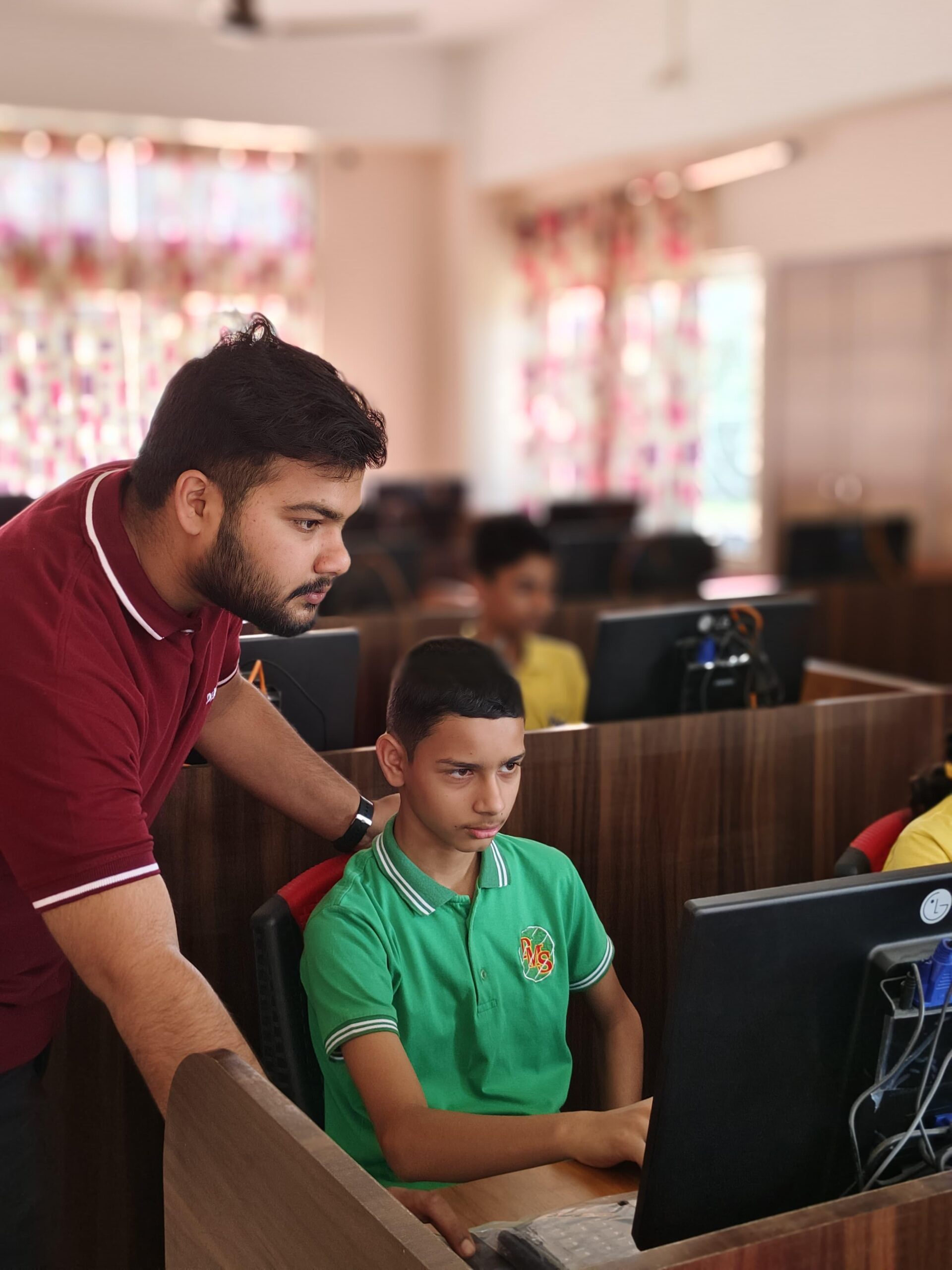 Teacher with Student